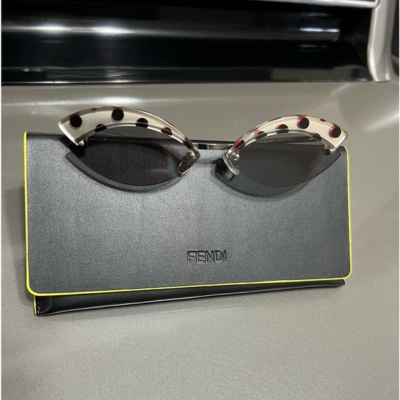 Fendi Accessories - Fendi Cat Eye Sunglasses Polkadot Patterned of Teeny cat eye sunglasses.